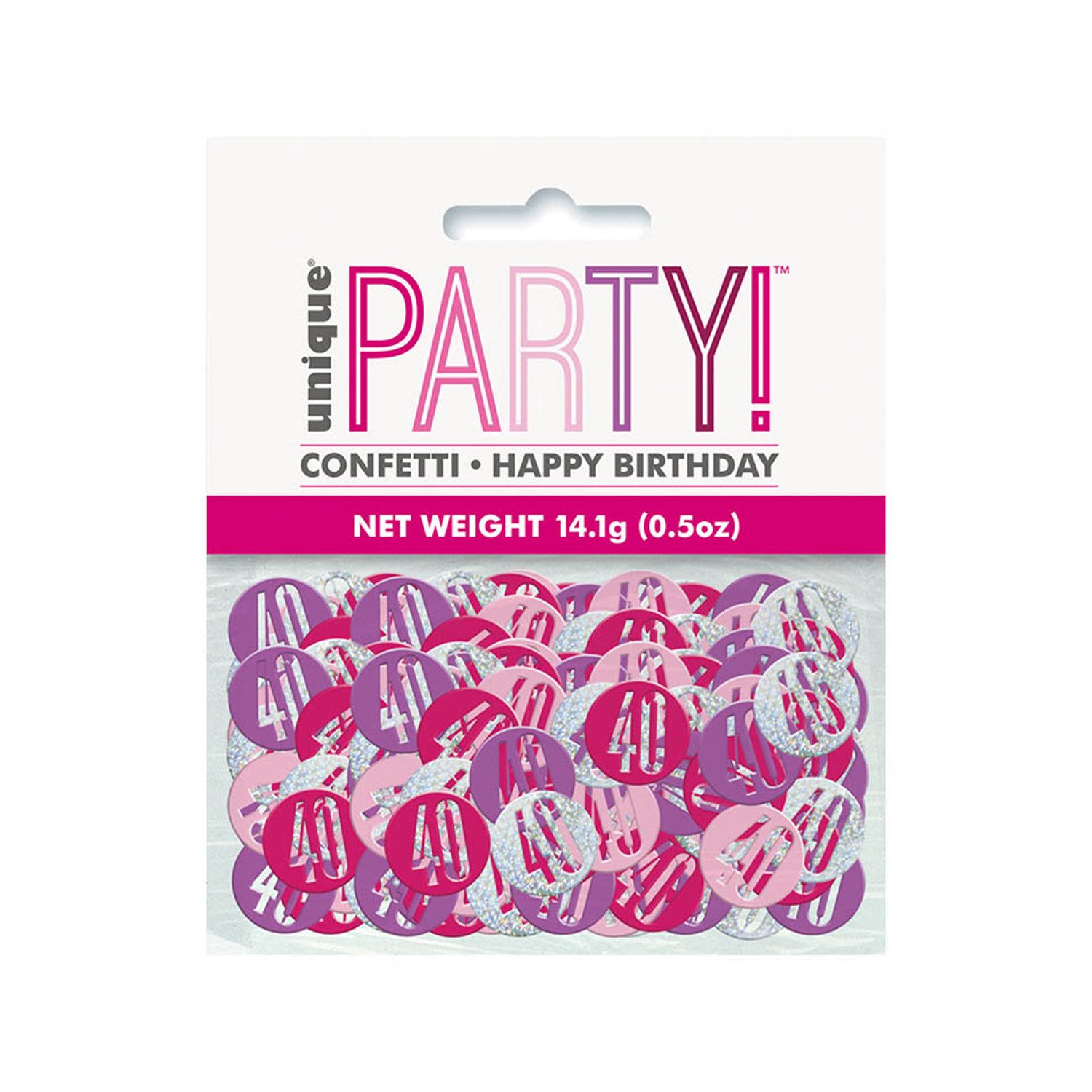 Unique Industries Inc. Konfetti Konfetti Metall Glitz 14g #40 Pink