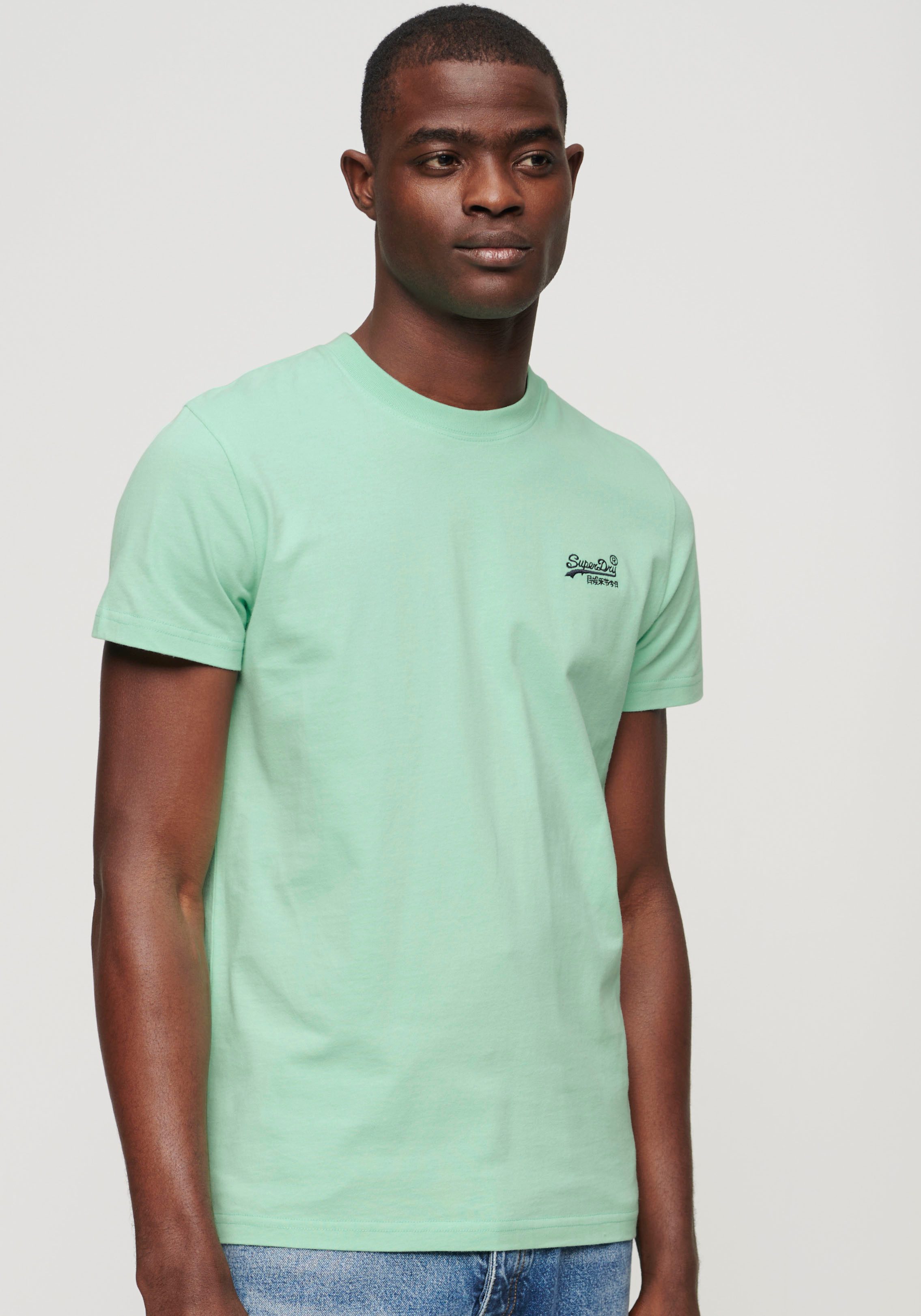 Superdry Rundhalsshirt Organic Cotton Essential Logo T-Shirt