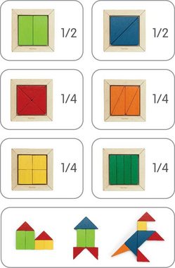 Plantoys Lernspielzeug Geo Blöcke Unit Link