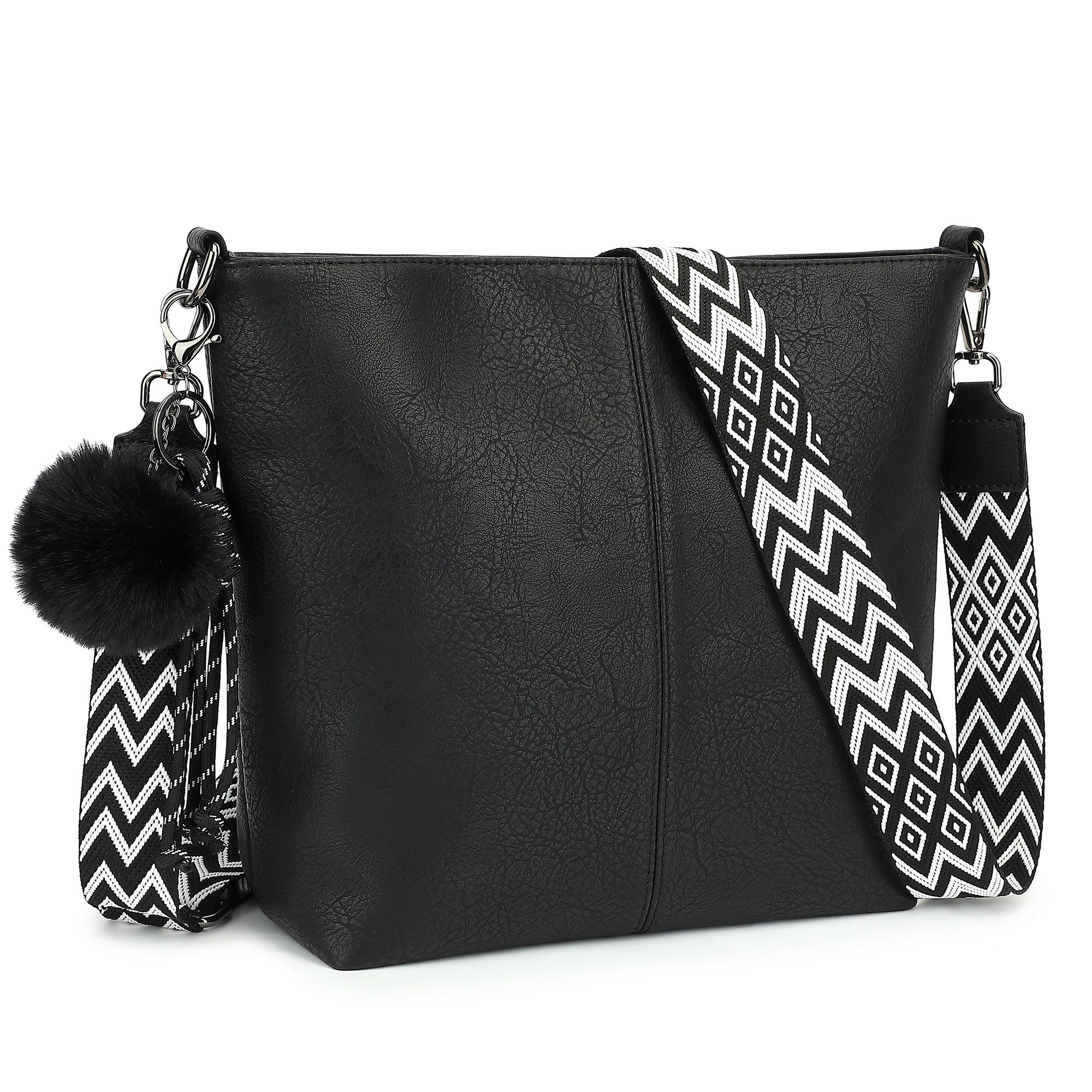 TAN.TOMI Schultertasche Damen Crossbody Bag Henkeltasche Mittel Umhängetasche, Mit Verstellbar Abnehmbar Für Pendeln Reise Campus Sport