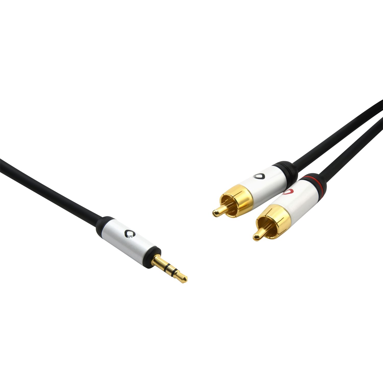 OEHLBACH i-Connect RCA Jack Audiokabel 3,5 Klinke auf 2xCinch Audio-Kabel, 3,5 mm Klinke, 2 x Cinch (150 cm), Flexibel, Hochwertiges Kupfer