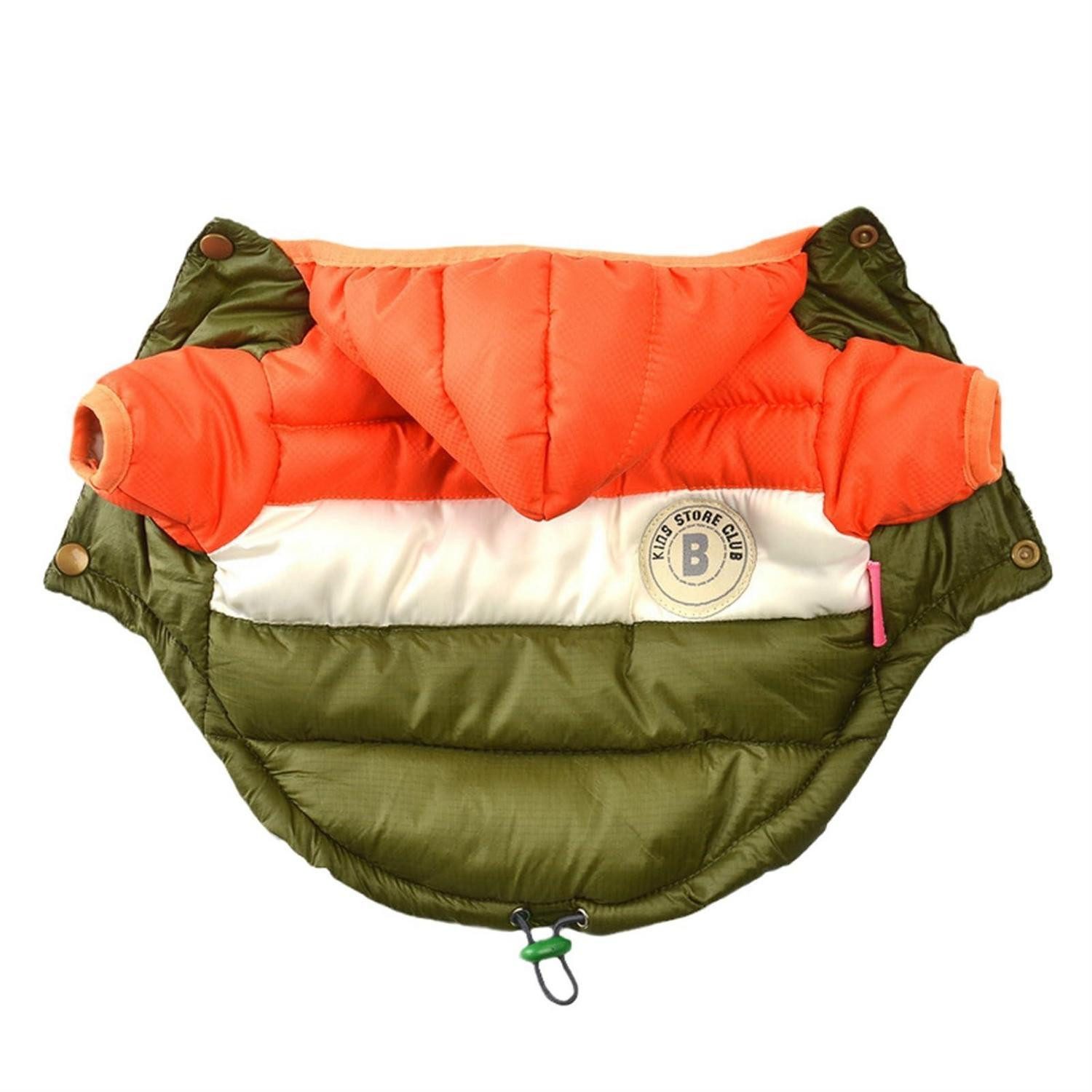 LuxusKollektion Hundejacke Hundemantel mit Kapuze Orange XL