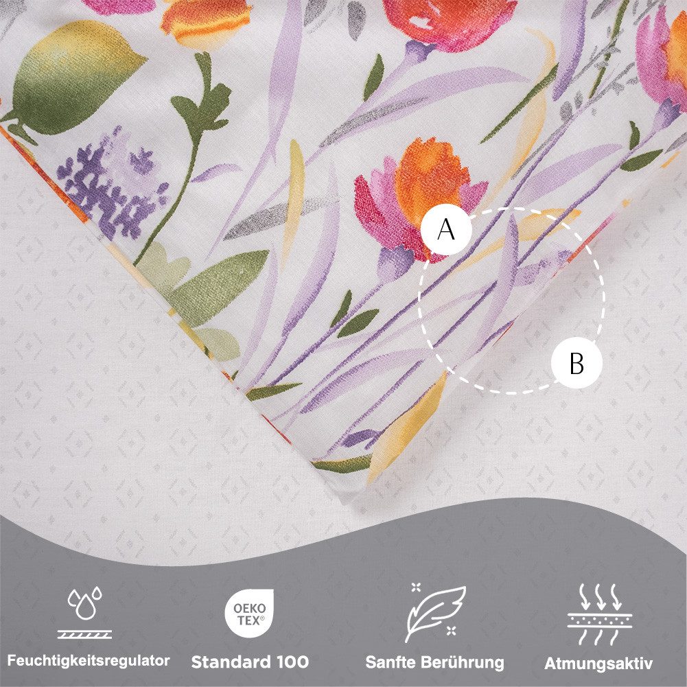 Nordqueen Bettwäsche Nordqueen Ranforce Bettwäsche Set günstig online kaufen