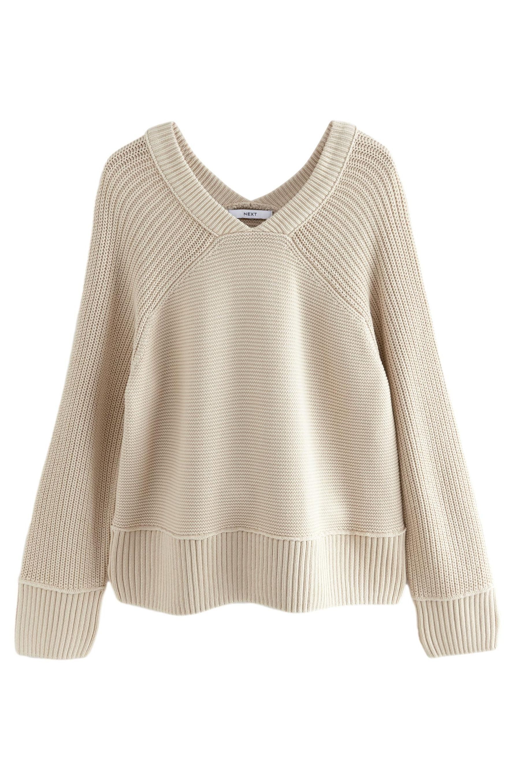 Next V-Ausschnitt-Pullover Legerer Washed-Pullover mit V-Ausschnitt günstig online kaufen