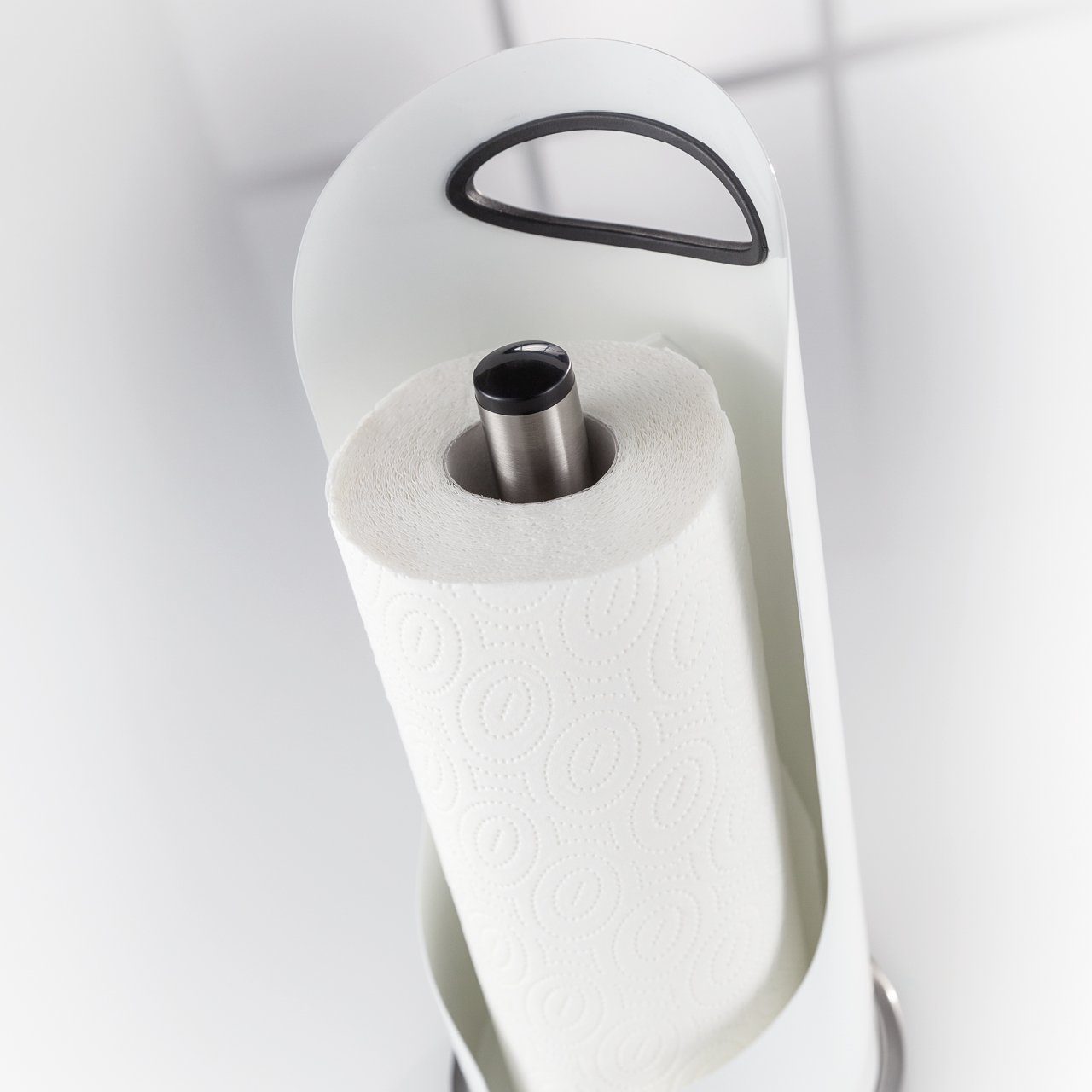 WESCO Küchenrollenhalter WESCO Papierrollenhalter Küchenrollenhalter matt Weiß