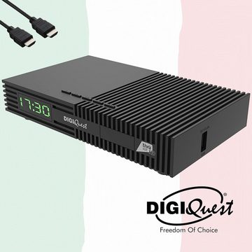 DIGIQuest Ti9 DVB-S2 HD Sat Receiver, zertifiziert mit TiVuSat Karte + EasyMouse SAT-Receiver