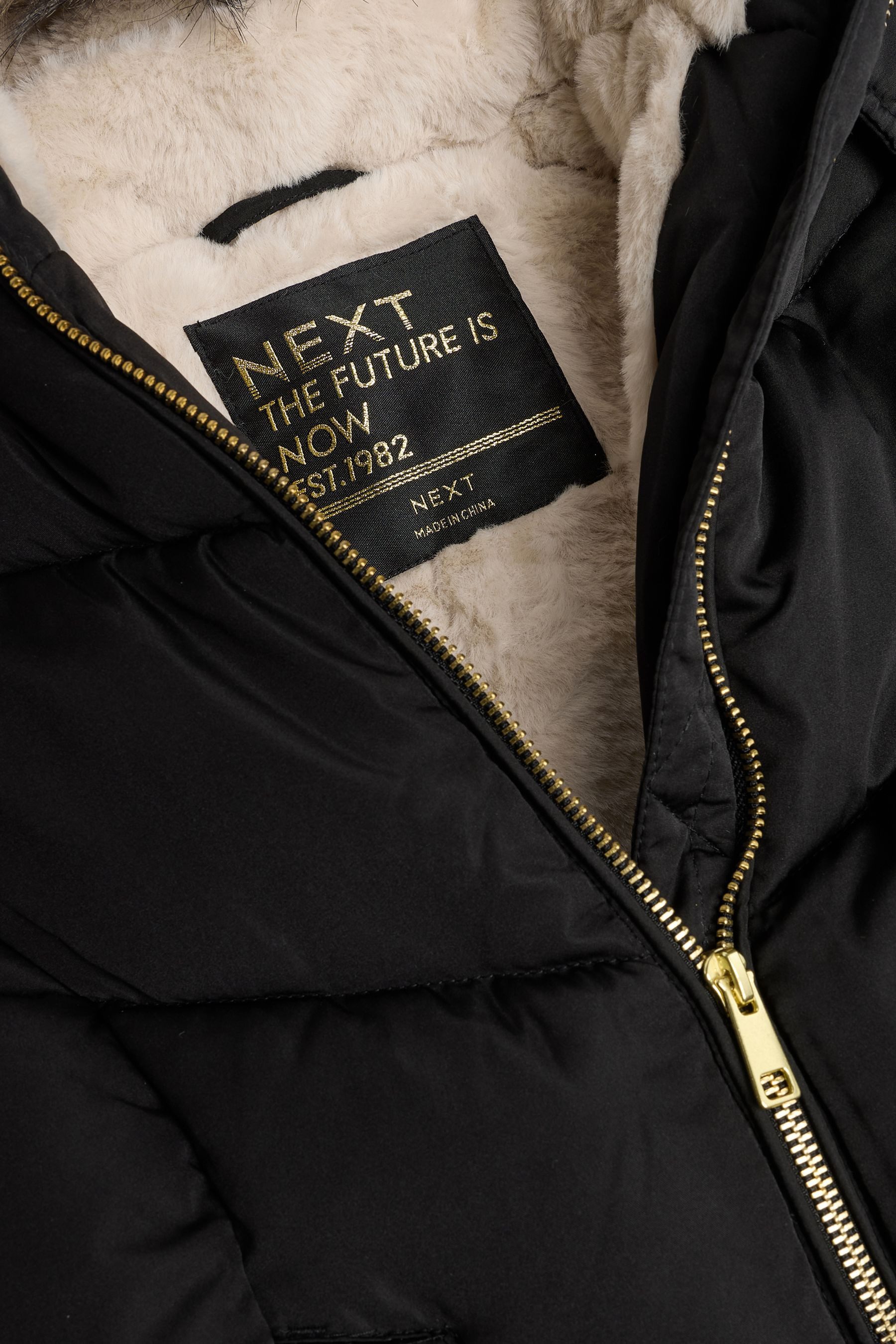 Next Steppmantel Wasserabweisende Steppjacke mit Kunstfell (1-tlg)