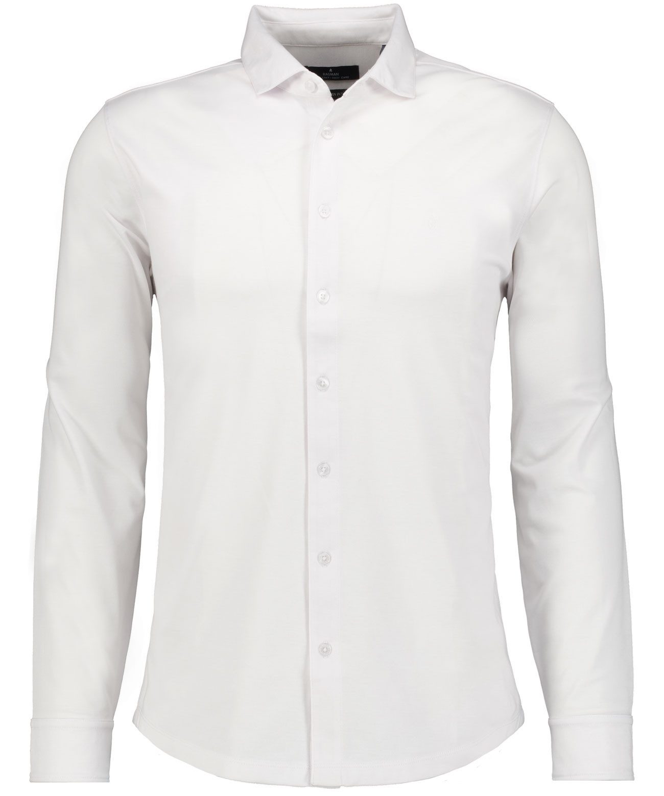 RAGMAN Poloshirt Kent collar, button through LS