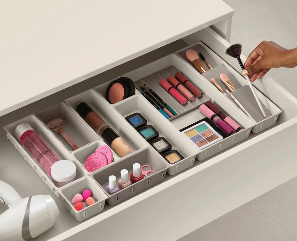 Joseph Joseph Organizer Viva (12 St), 12-teilig, Make-up-Organizer,  Schubladenaufbewahrung, Modularsystem