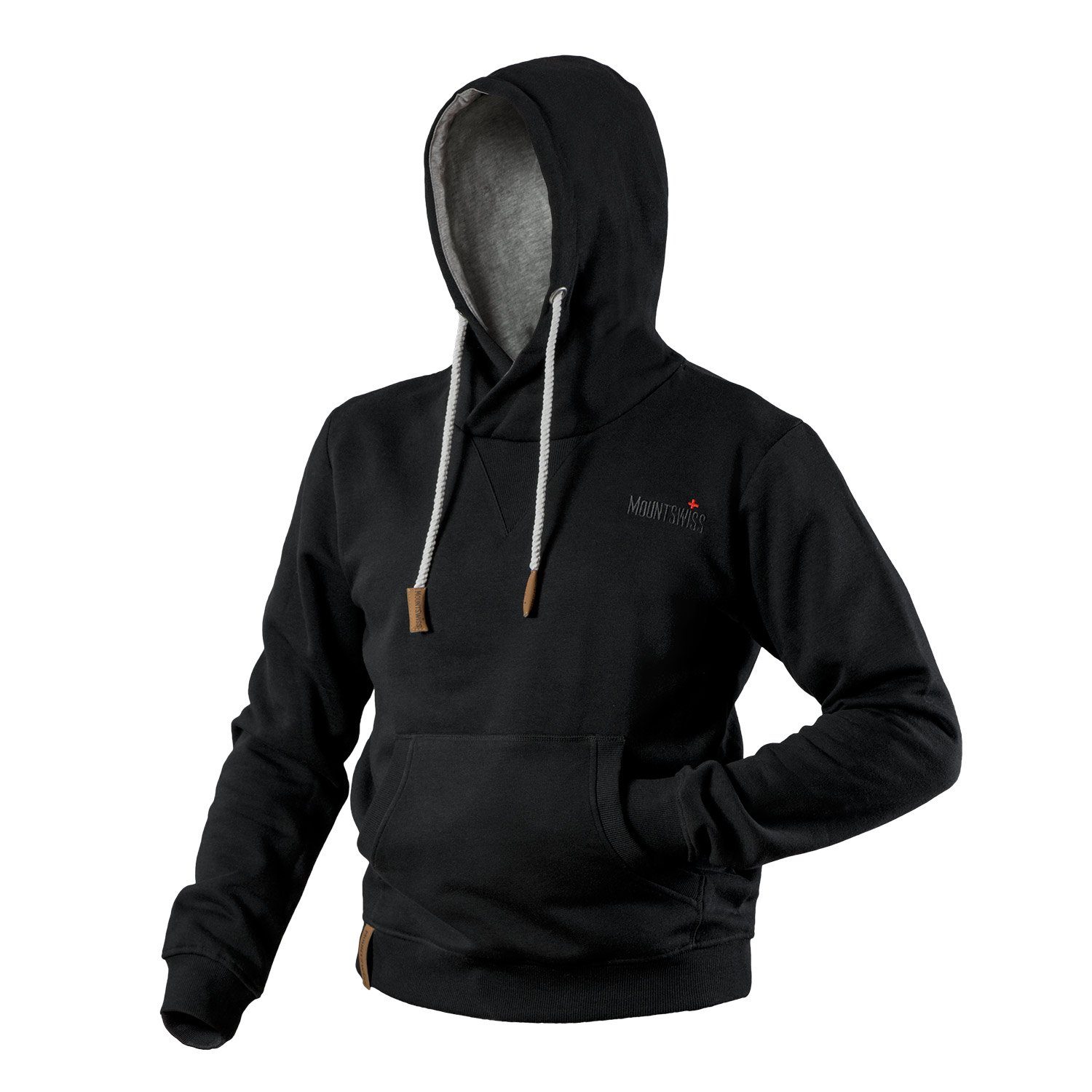 Mount Swiss Kapuzenpullover Mount Swiss Herren Hoodie Kapuzenpullover Matteo, langarm bis 5XL (1-tlg)