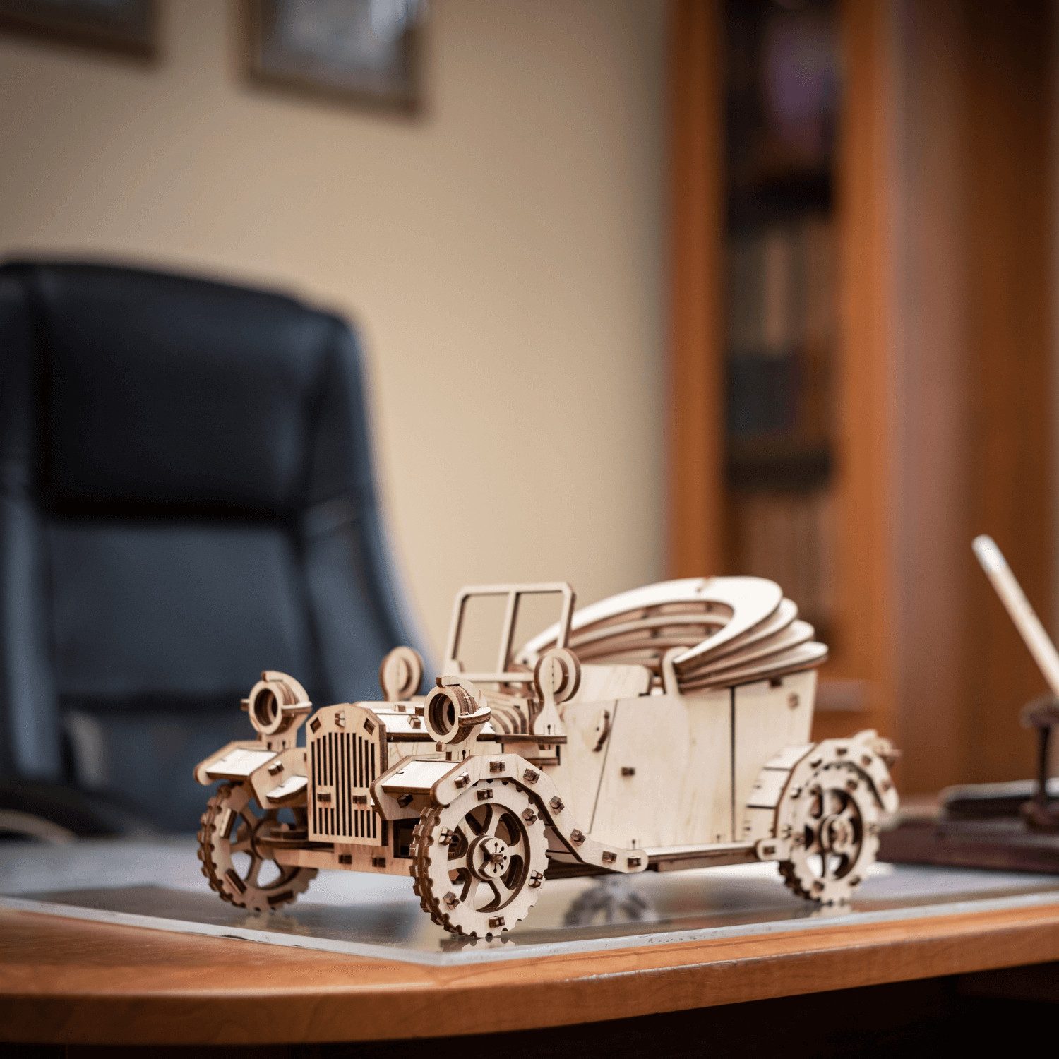 Eco Wood Art Пазлы Eco-Wood-Art Retrocar Oldtimer Mechanisches Holzpuzzle, 315 Пазлыteile