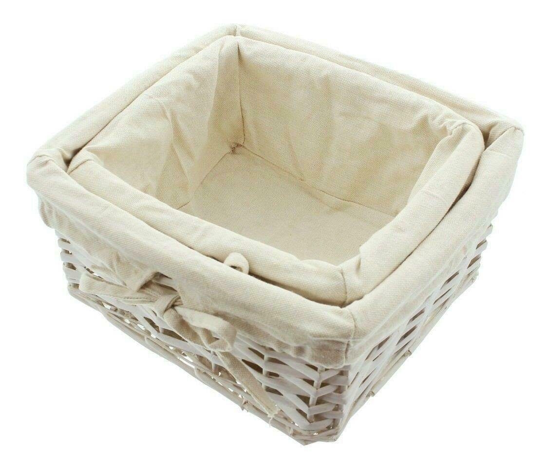 Home-trends24.de Aufbewahrungskorb Füllkorb weiß Brötchen Brot Korb 2er-Set günstig online kaufen