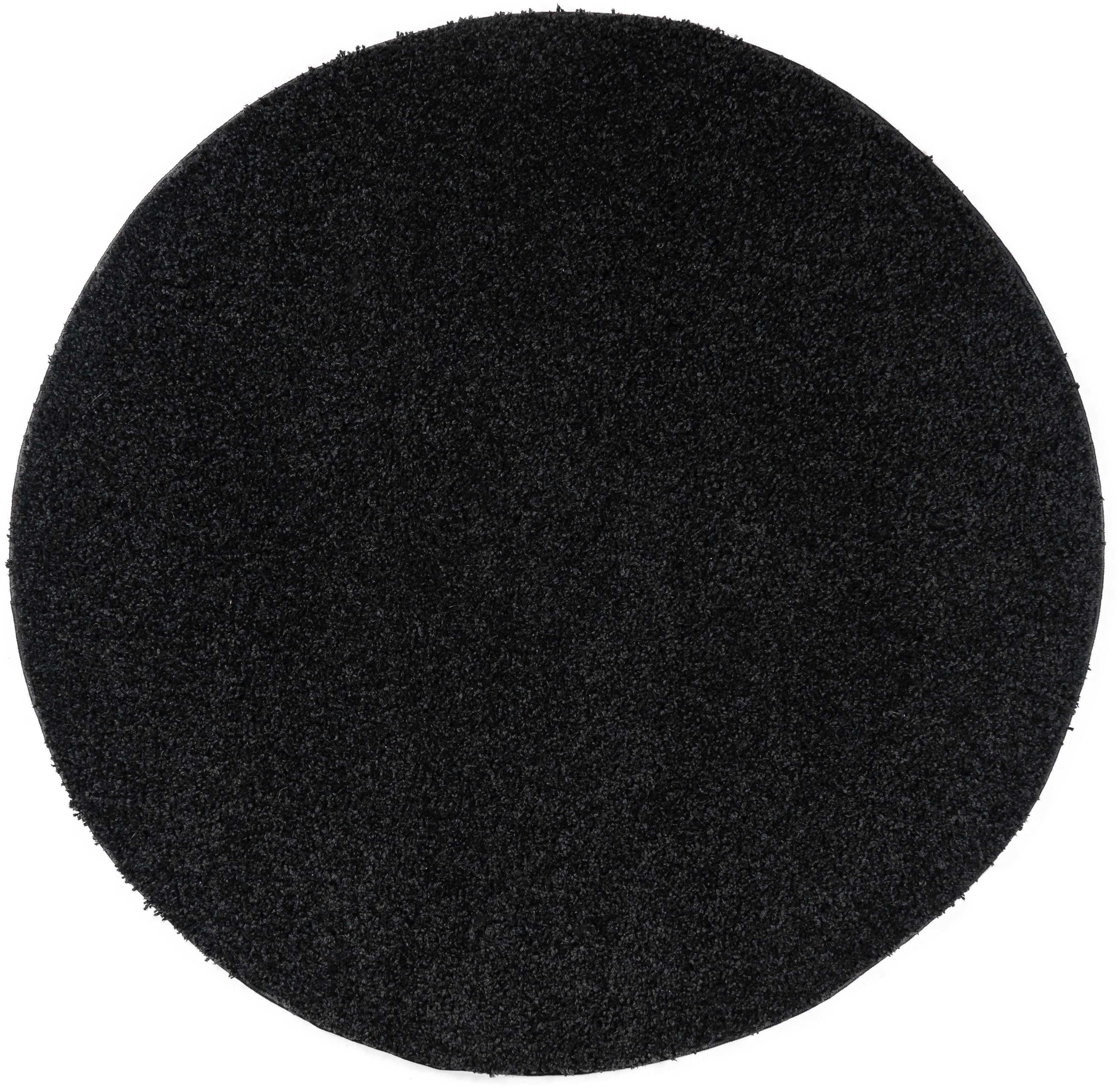 my home Teppich »Viva Teppich rund«, rund, 45 mm Höhe, Uni-Farben, einfarbi günstig online kaufen