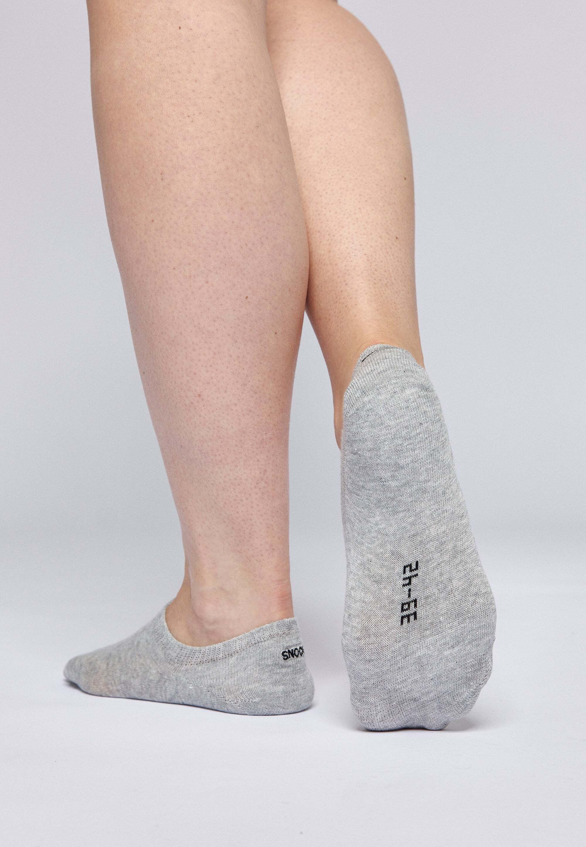 SNOCKS Füßlinge Invisible Socks Sneaker Socken Damen & Herren (6-Paar) aus Bio-Baumwolle, mit Anti-Rutsch-Pad und unsichtbar in den Schuhen – Bild 4 von 5