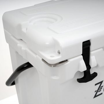 Zelsius Kühlbox Kühlbox weiß 25 Liter, Cooling Box ideal für Auto Camping, 25 l, mit Flaschenöffner