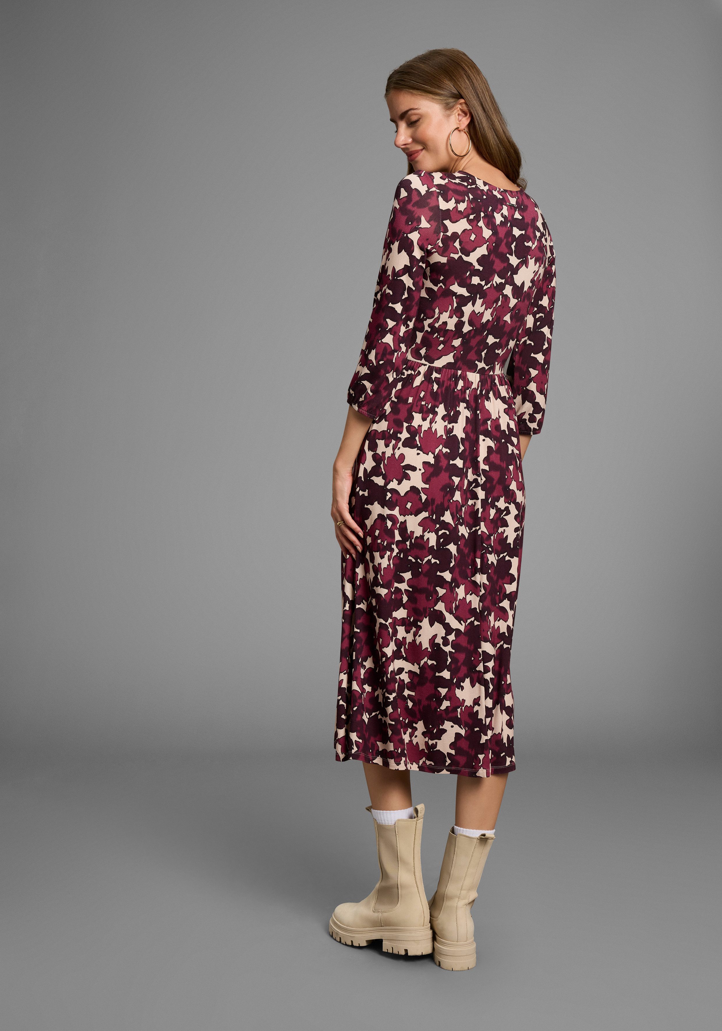 Laura Scott Midikleid elegantes Blumenmuster aus günstig online kaufen