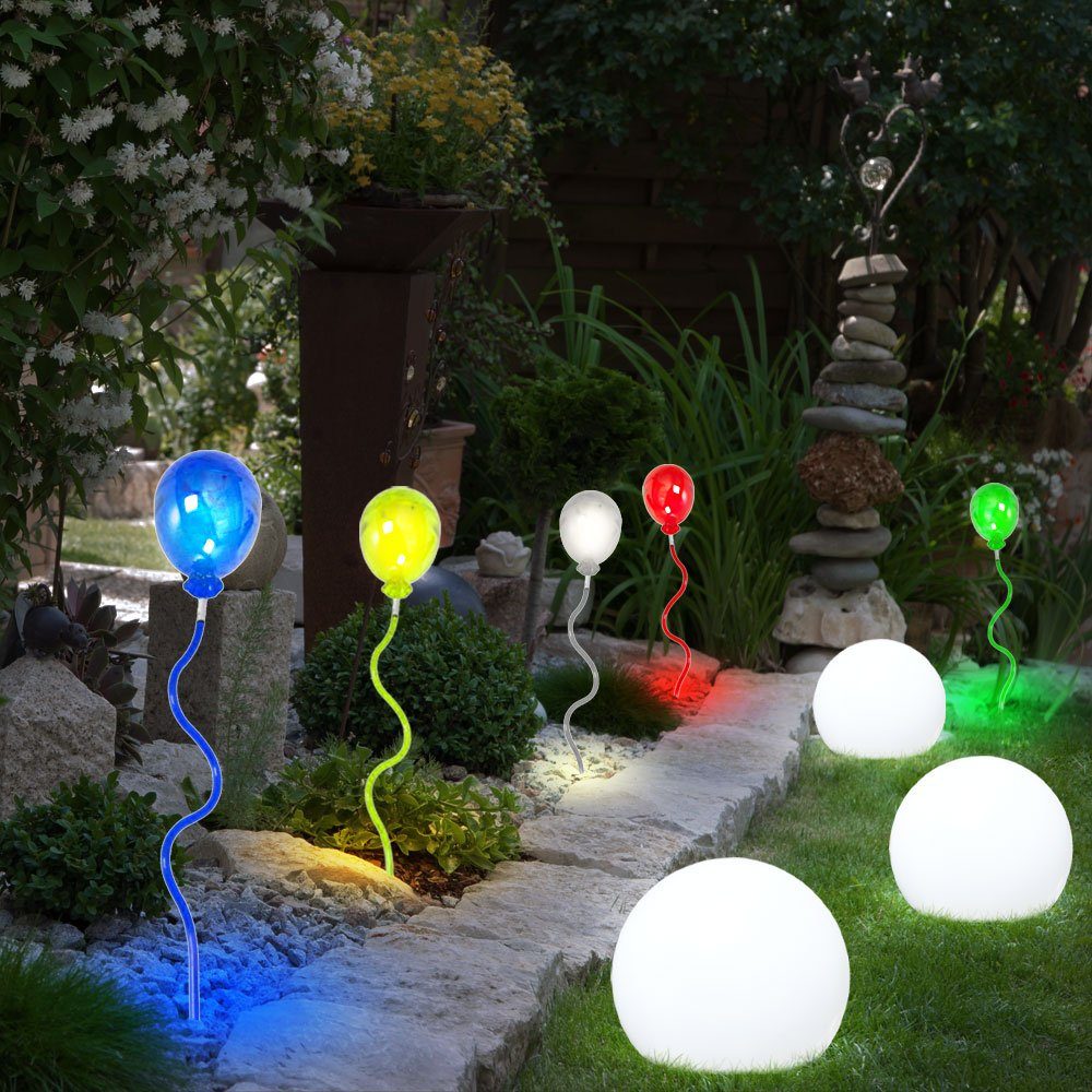 LED Solarleuchte, Solarleuchte Stecklampe Solar Luftballon