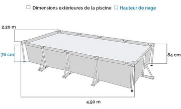 Intex Pool 28273NP - Frame Pool Set rechteckig (450x220x84cm) + Zubehör