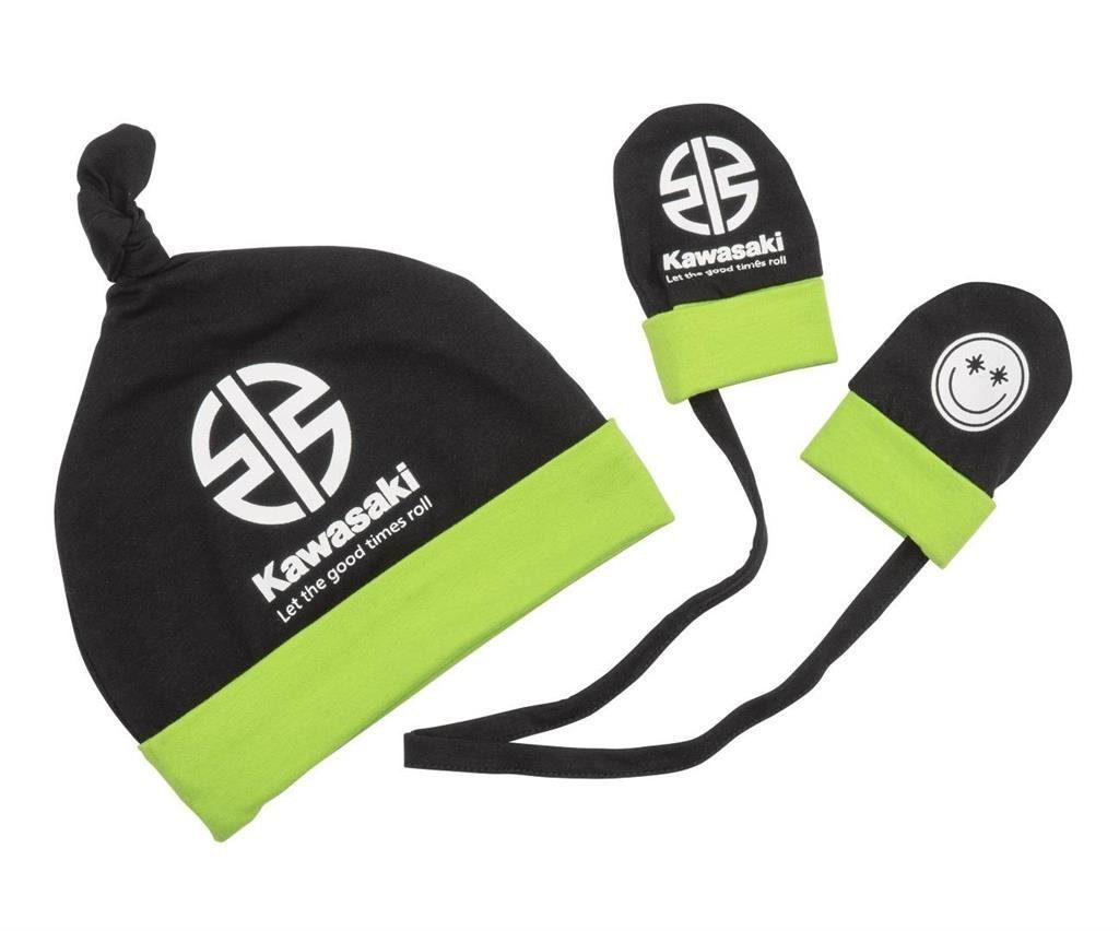 Kawasaki Erstlingsmütze Kawasaki Bäby Erstlings Set Mütze & Fäustlinge