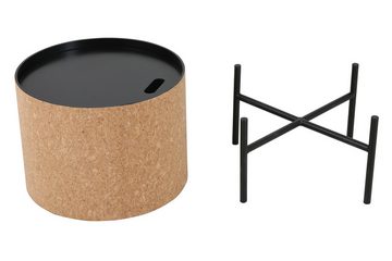 furnling Couchtisch Alkmaar (2er Set), Kork-Design aus MDF, Tischplatten abnehmbar, mit Stauraum im Inneren
