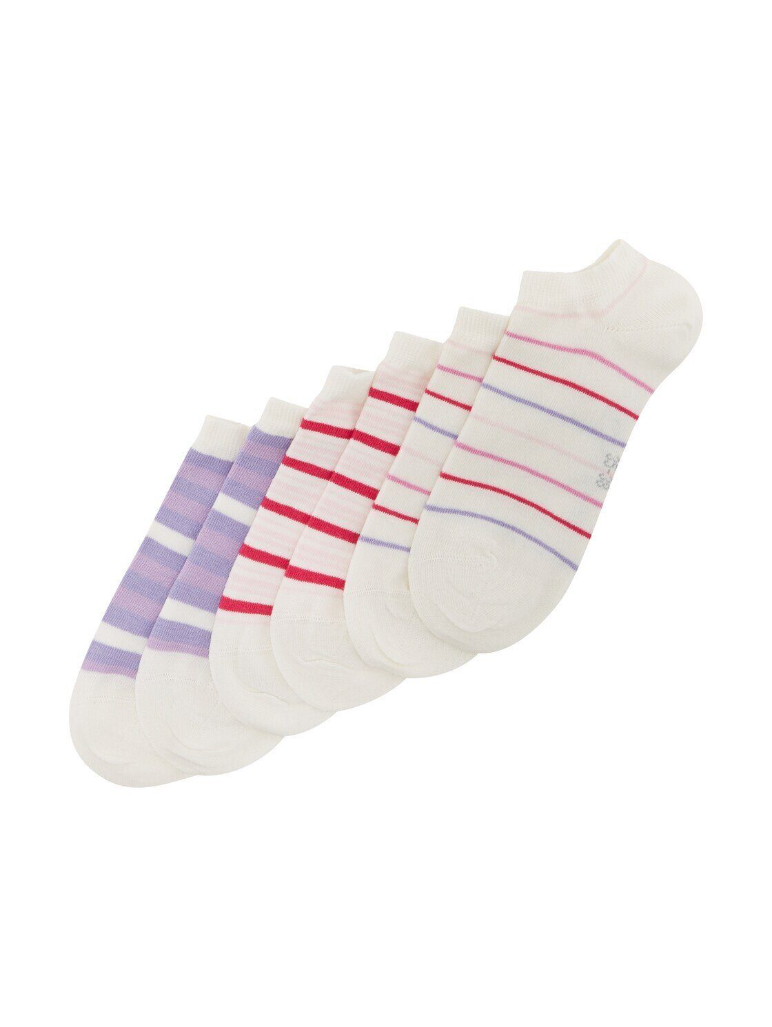 TOM Sechserpack) Socken (im Sneaker magenta Dreierpack TAILOR Socken