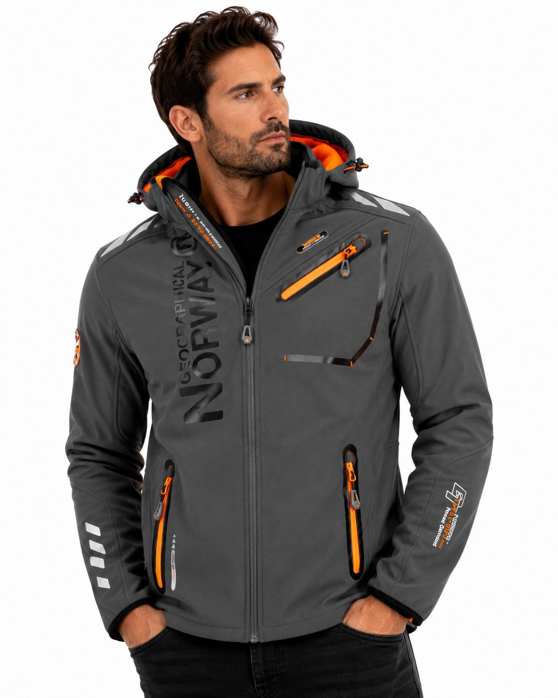 Geographical Norway Softshelljacke Herren Herbst Winter Jacke Softshell Jacke Outdoor Regen Übergangs