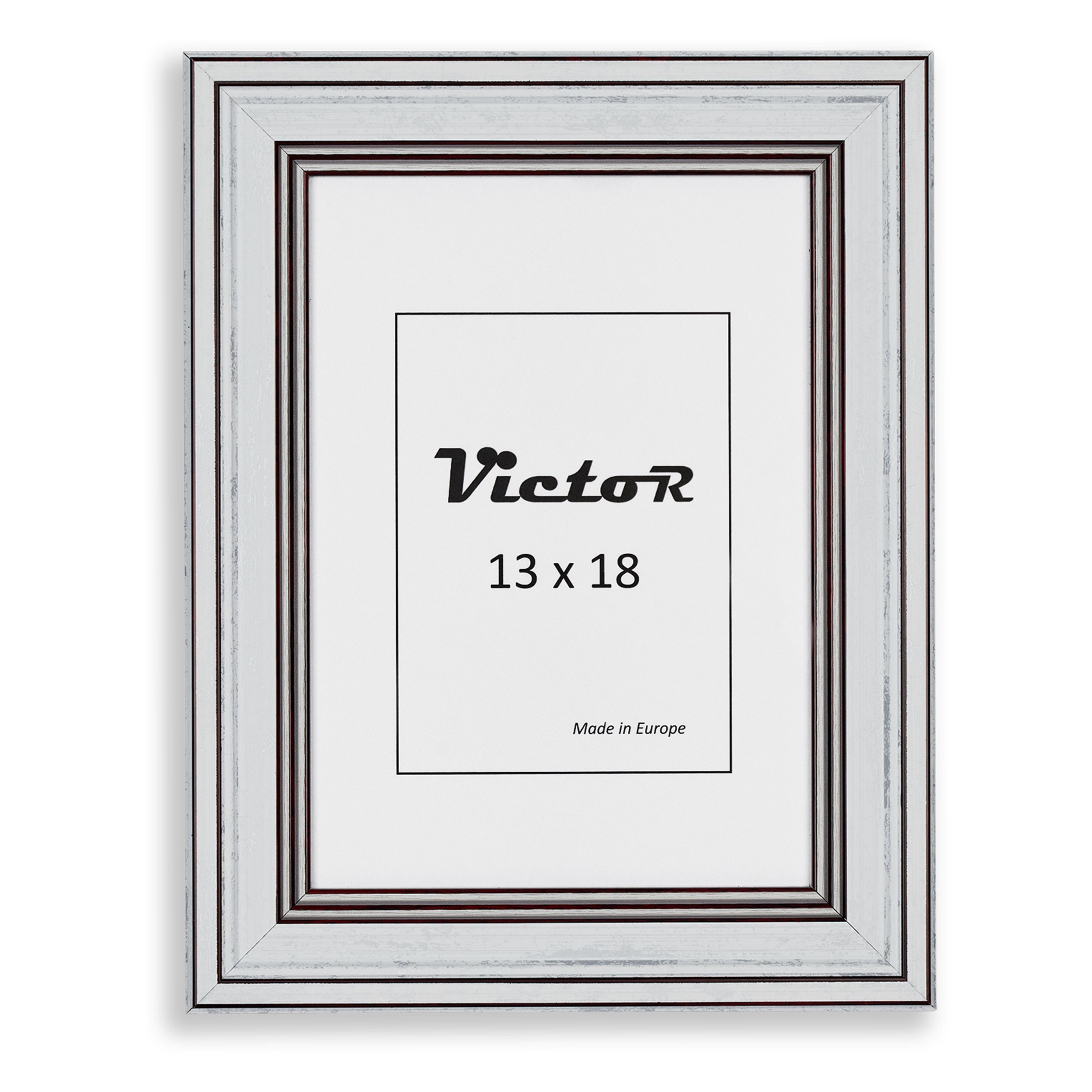 (Zenith) Goya, 19x31mm, in Kunststoff Rahmen Set weiß, 13x18 Leiste: Bilderrahmen 3er Victor cm,