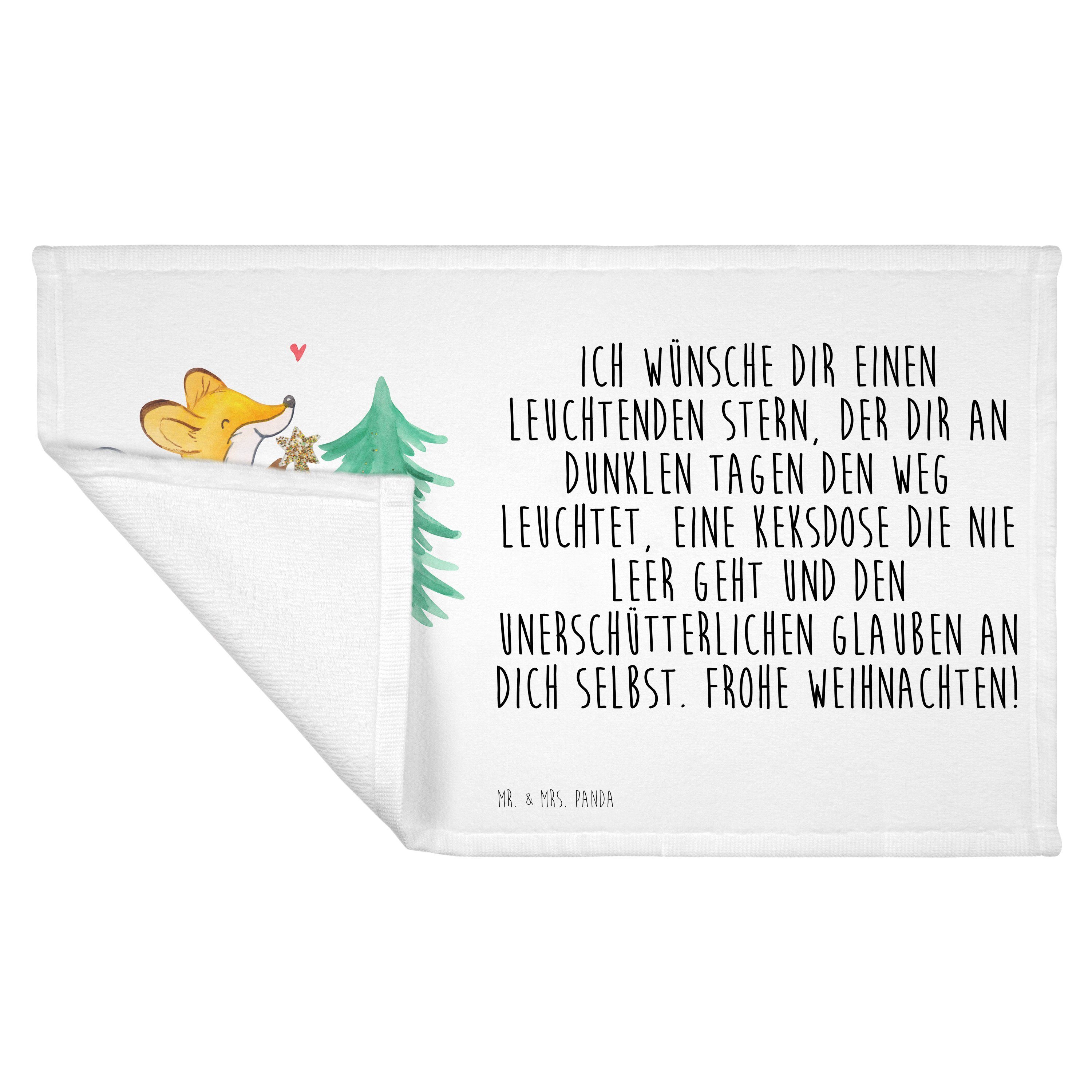 Mr. & Mrs. Panda Handtuch - - Weiß Weihnachtsdekoration, (1-St) Fuchs Geschenk, Heilig, Weihnachtsbaum