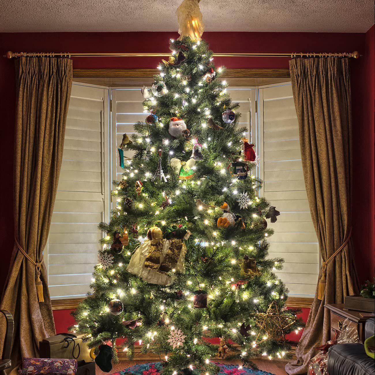 Ring LED Lichterkette, Warmweiß Weihnachts 10 Lichterketten mit Weihnachtsbaum Christbaumbeleuchtung Salcar Girlanden, und LED LED-Lichterkette 350 3m 3m