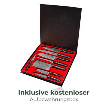 Küchenkompane Messer-Set Küchenmesser Komibpaket mit magnetischem Messerblock - Kumai (2-tlg)