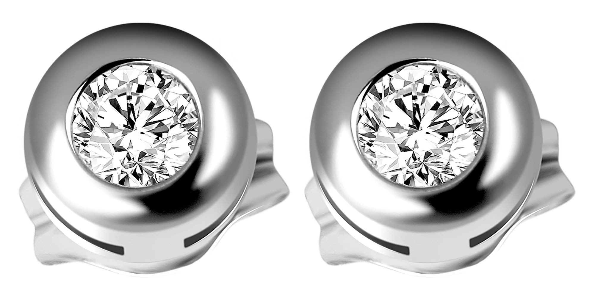 Paar Ohrhänger Ohrringe – Ohrstecker aus 333 Gold mit Zirkonia