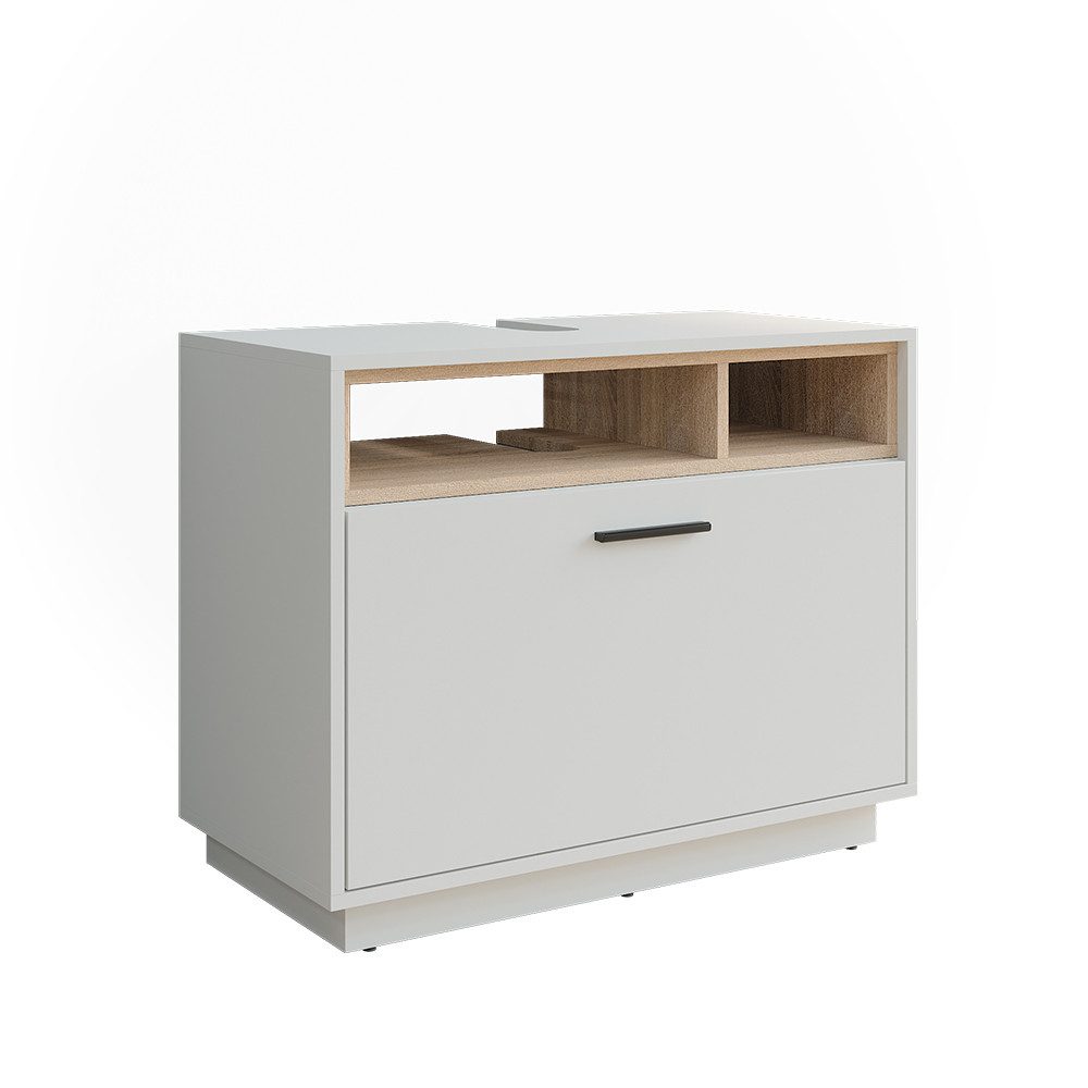 Vicco Waschbeckenunterschrank Beatrice, Weiß/Sonoma, 100 x günstig online kaufen