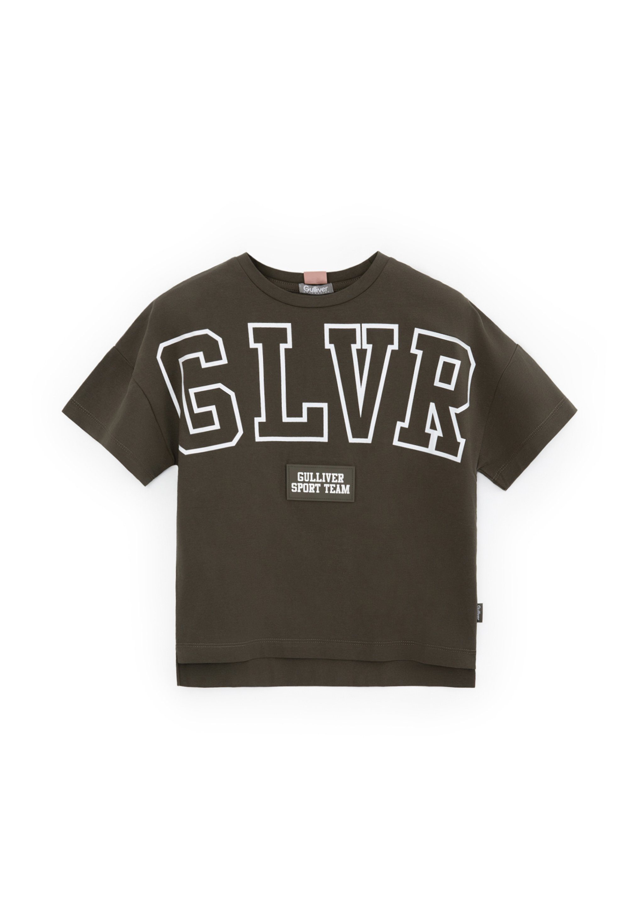Gulliver T-Shirt mit Aus Baumwollmix hautschonendem und Kontrastdruck, dynamischem formstabilem