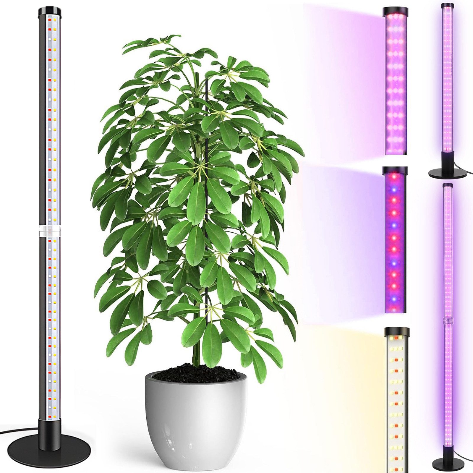 MUPOO Pflanzenlampe Grow Lampe Bodenpflanzen Wachstumslampen,Timer Pflanzen günstig online kaufen