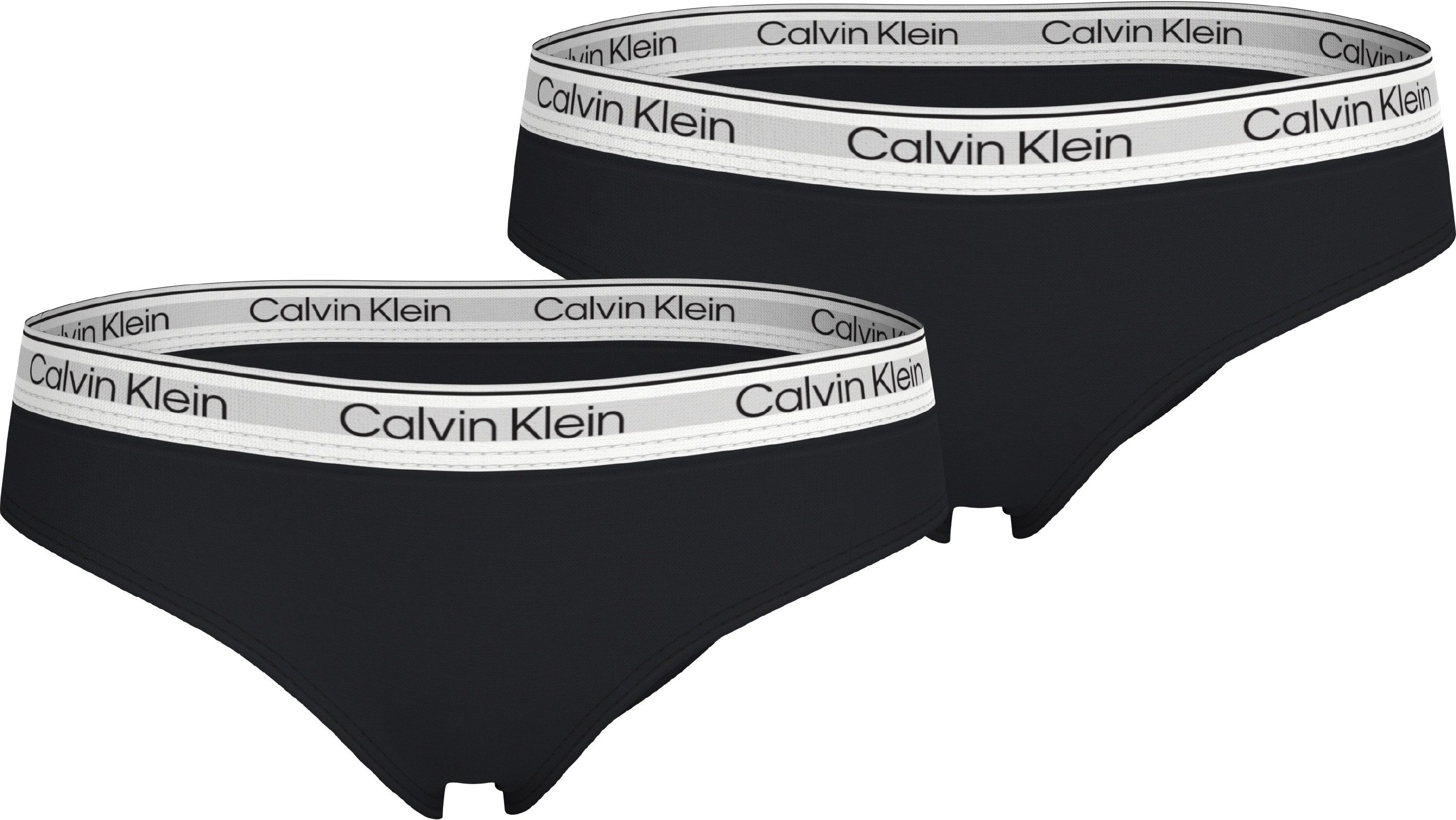 Calvin Klein Underwear Brasilslip 2PK BIKINI (Packung, 2-St., 2er-Pack) mit Logobund