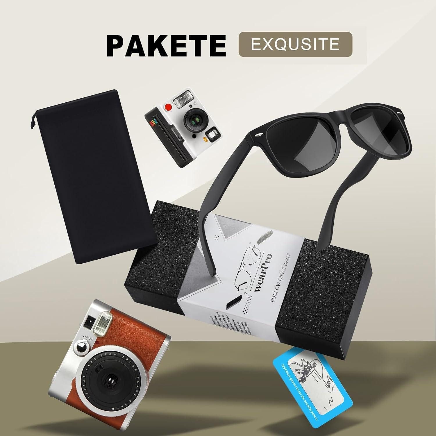 LuxusKollektion Retrosonnenbrille Sonnenbrille Herren Damen Schwarzer Rahmen Rotes Bein Rot Gespiegelt