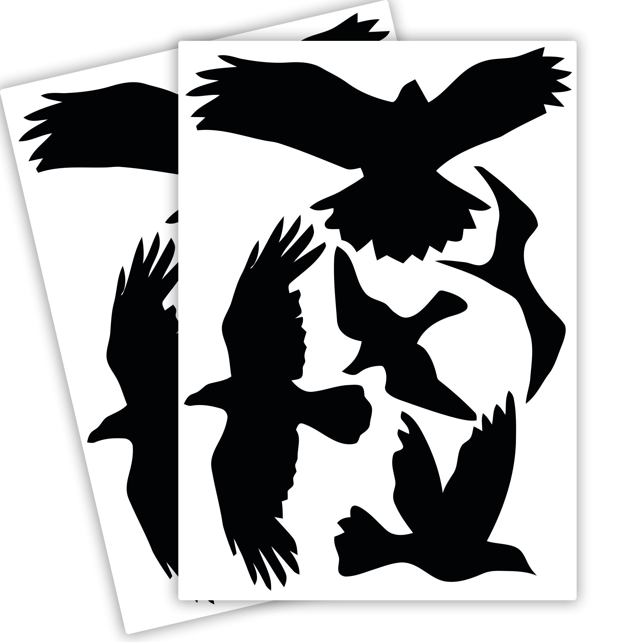 WANDKIND Aufkleber Vogelschutz und Fensterschutz - 10 Sticker - Schutz vor Vogelschlag, Selbstklebend