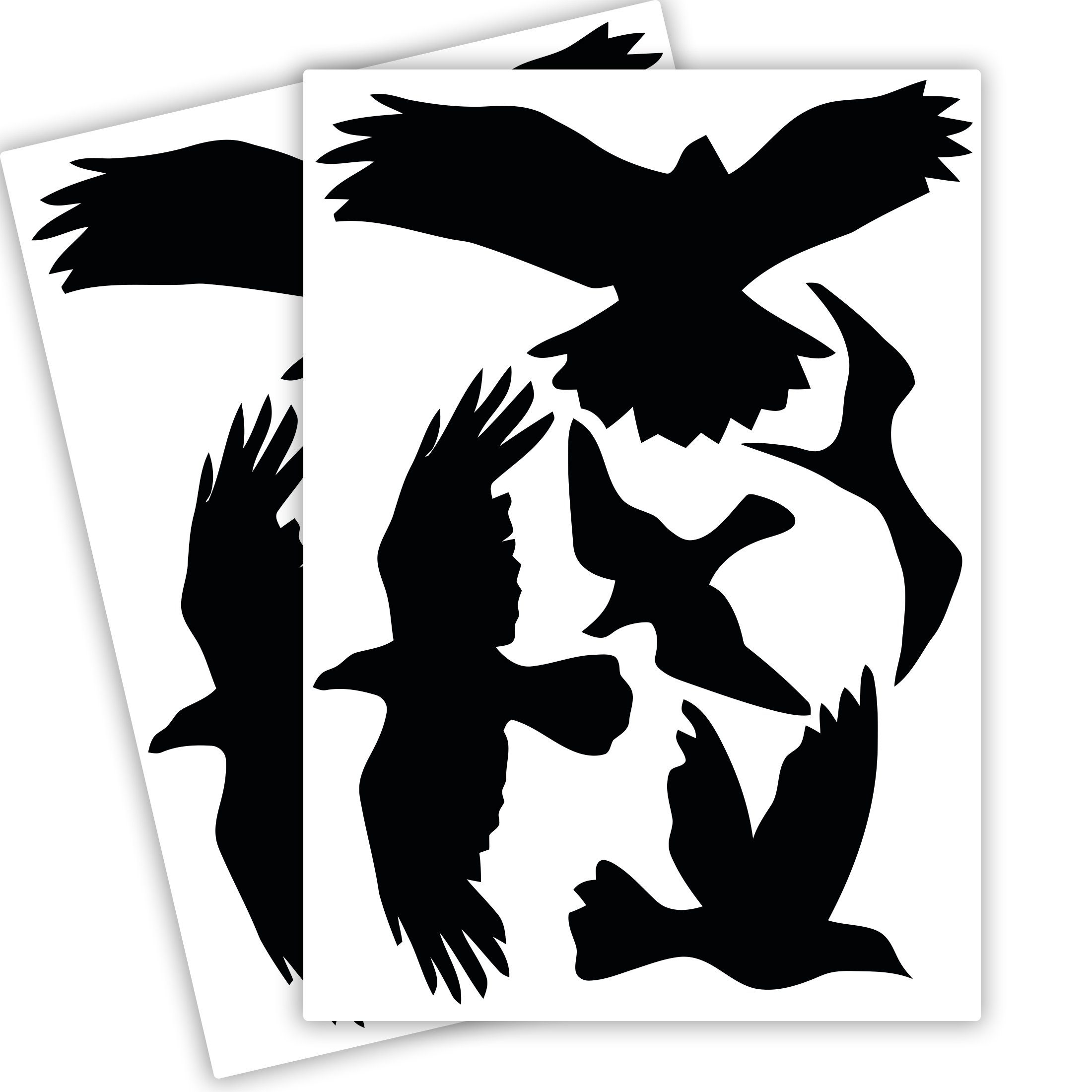 WANDKIND Наклейка Vogelschutz und Fensterschutz - 10 Sticker - Schutz vor Vogelschlag, Selbstklebend