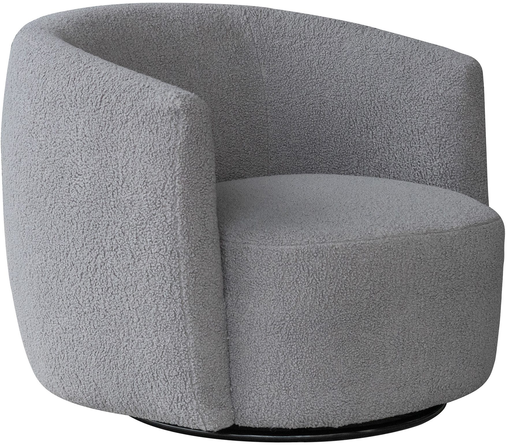 Kayoom Drehsessel Sessel Aveiro 125, Teddy-Sessel, bohem, scandy (1-St., Sessel, Drehsessel, Teddy-Sessel, OTTOs Choice), kuscheliger Teddy-Stoff, gemütlich gepolstert, minimalistisch