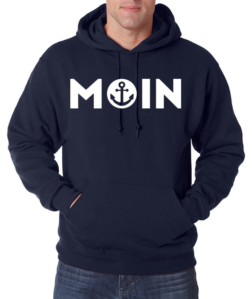 Youth Designz Kapuzenpullover Moin Spruch Herren Hoodie Пуловеры mit modischem Anker Logo Aufdruck