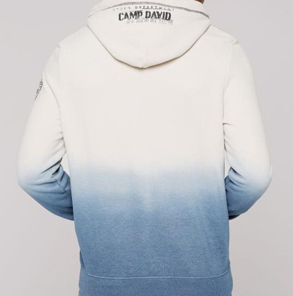 CAMP DAVID Hoodie Dip Dye mit Label-Stickereien günstig online kaufen