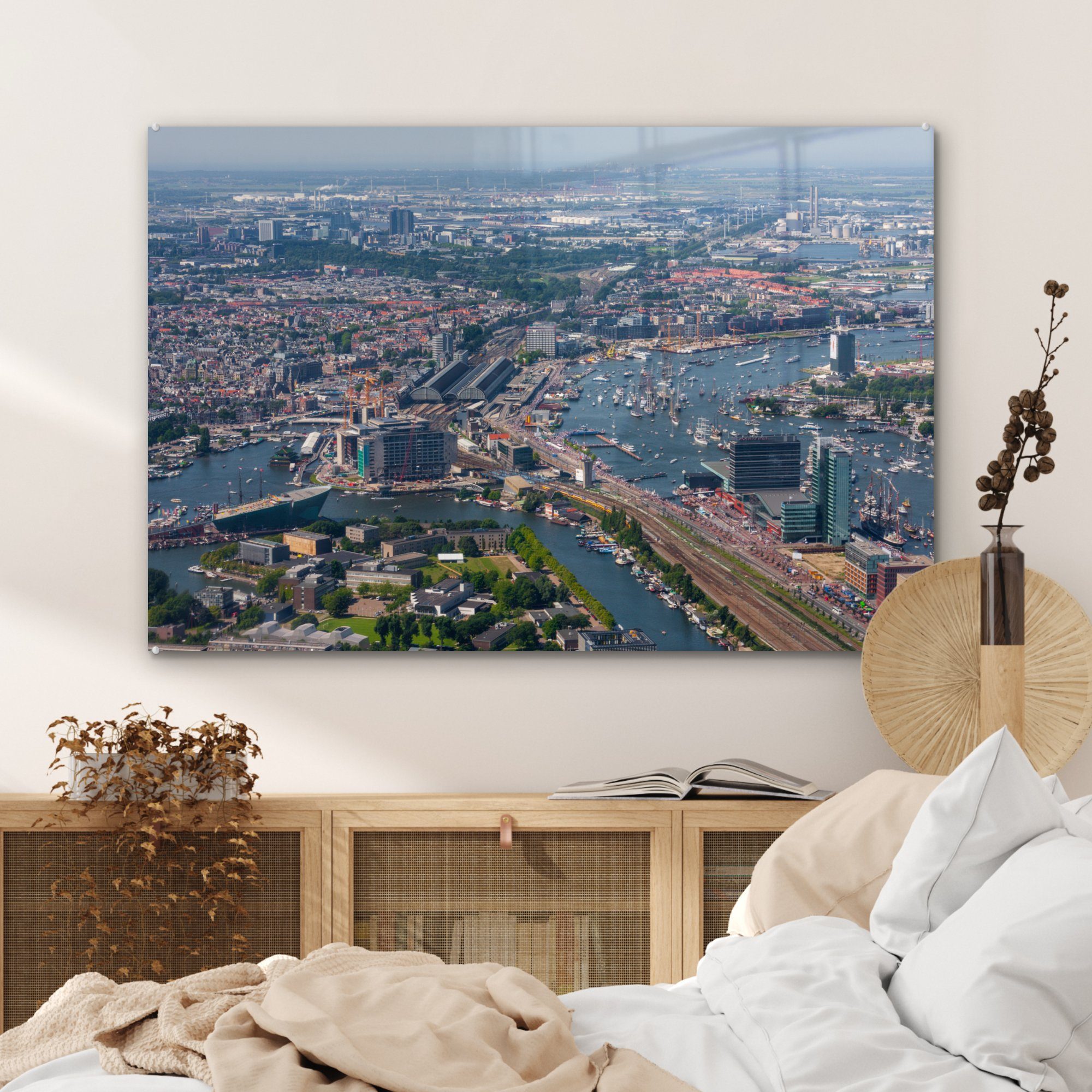 MuchoWow Wohnzimmer Schlafzimmer St), Amsterdam, (1 in Segelveranstaltung Acrylglasbilder & Acrylglasbild