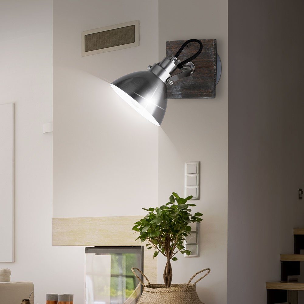 TRIO nicht Lampe Zimmer Design Leuchten Wandleuchte, Wohn Lese Holz Beleuchtung inklusive, Wand Leuchte Arbeits Leuchtmittel