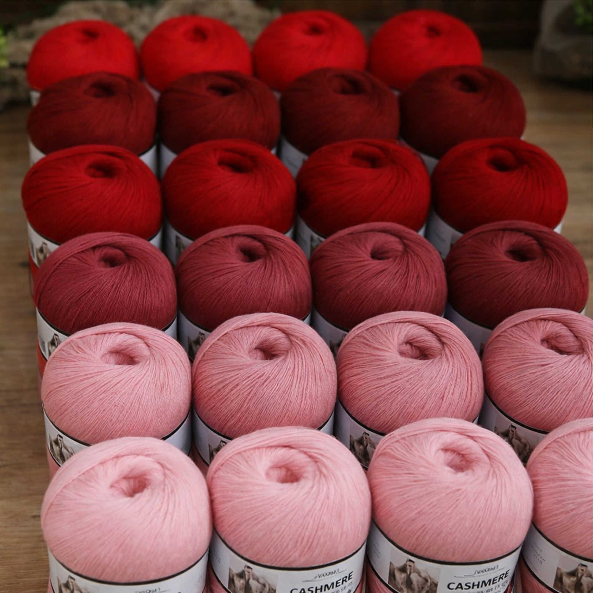 Nomiro 100% Kaschmirgarn 6x50g 300g ultraweich warm Luxus Wolle Häkelwolle