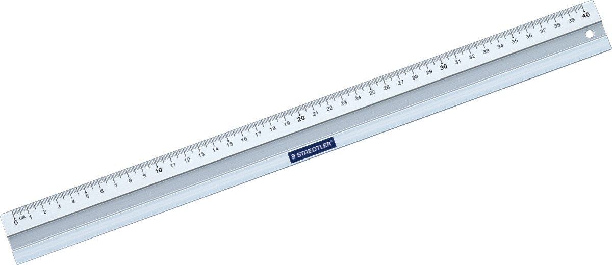 STAEDTLER Lineal Lineal Aluminium 40cm silber.