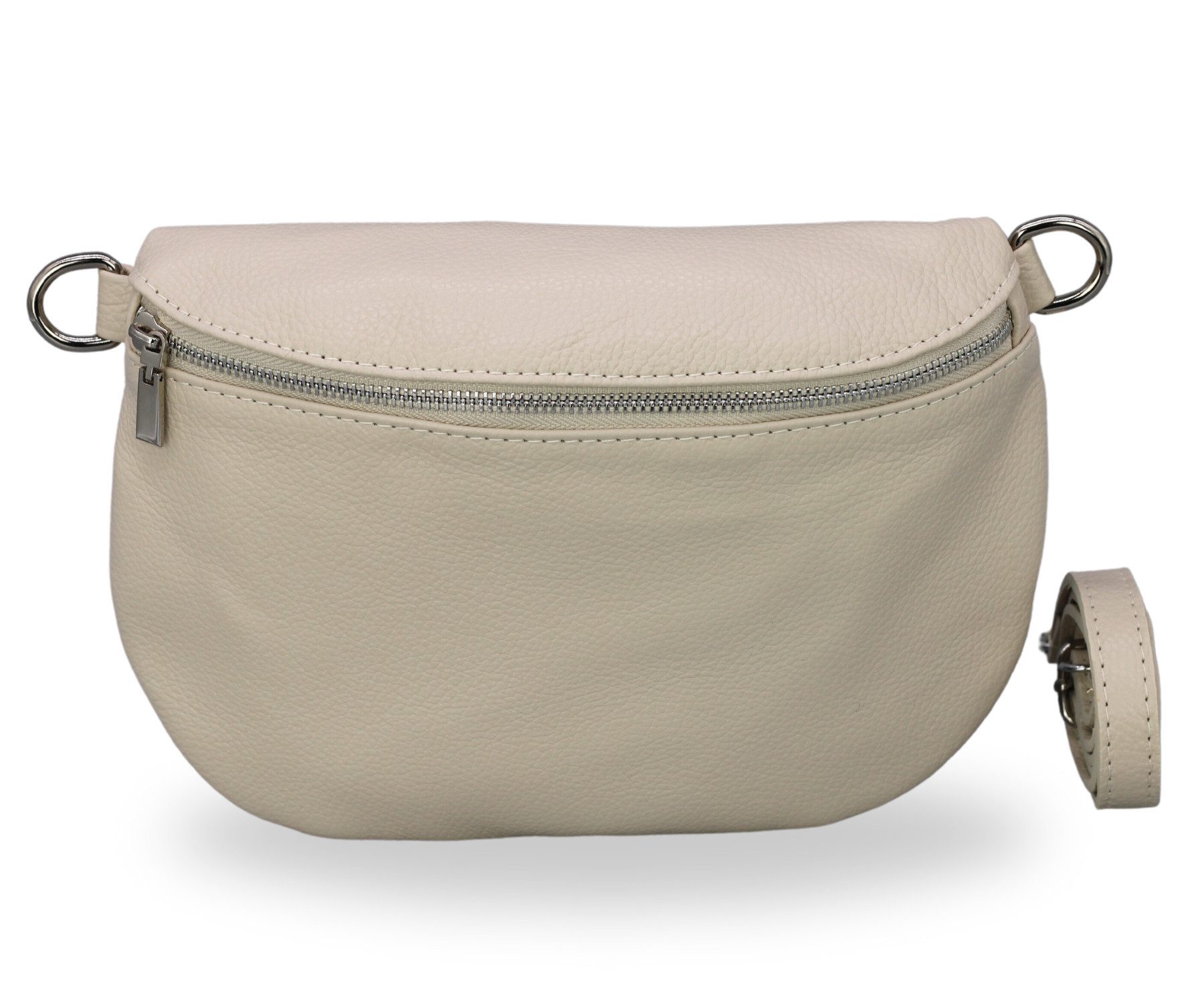 BRISE TASCHE Schultertasche AFIA Bauchtasche Damen Echtes Leder Crossbody Bag (Einzelartikel mit optionalem Zubehör, Tasche + verstellbarer Ledergurt + optional gemusterter Schulterriemen), Medium Größe, mit extra gemustertem Gürtel