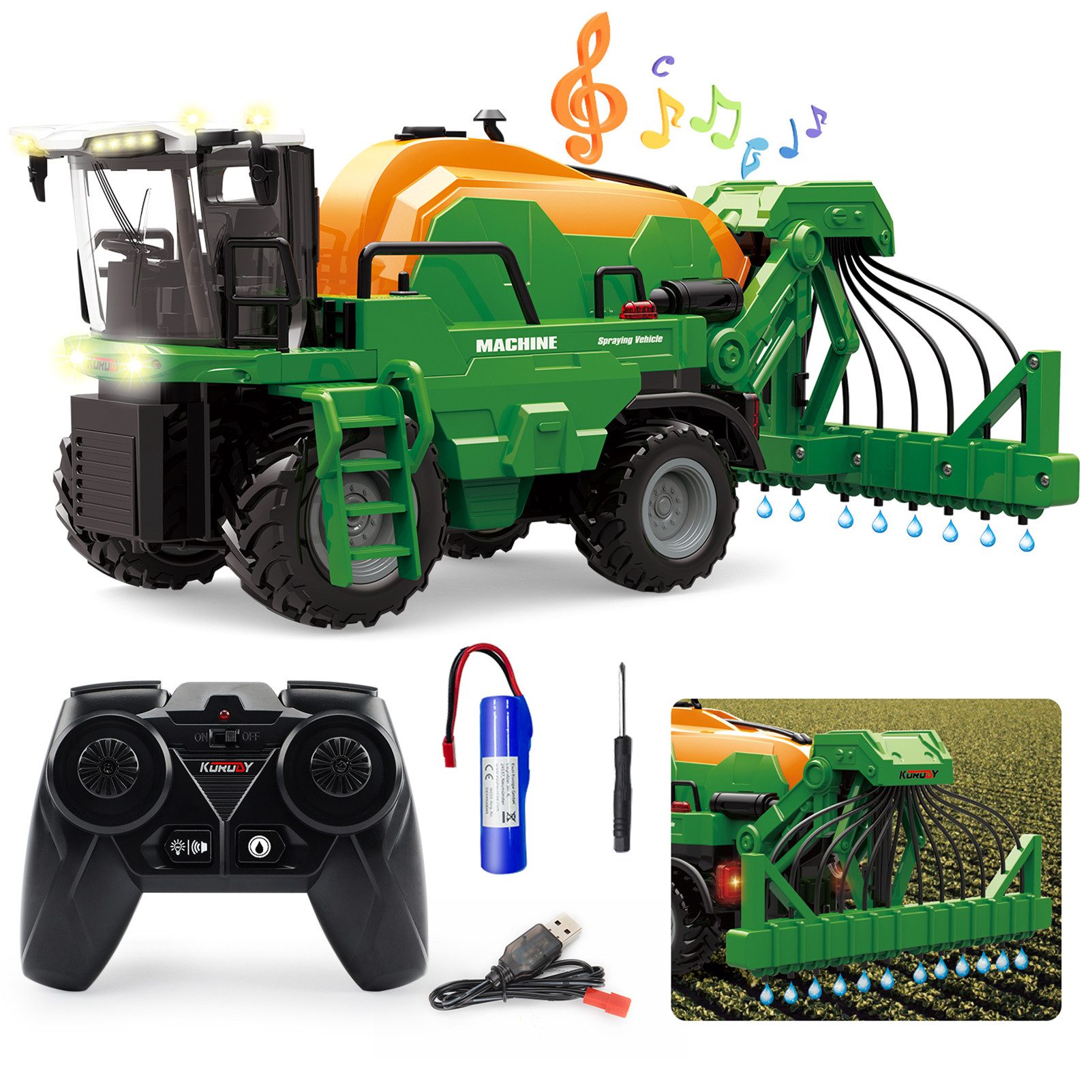RC-Traktor Ferngesteuerter Traktor Ferngesteuert, Traktor Spielzeug ab 3 Jahre