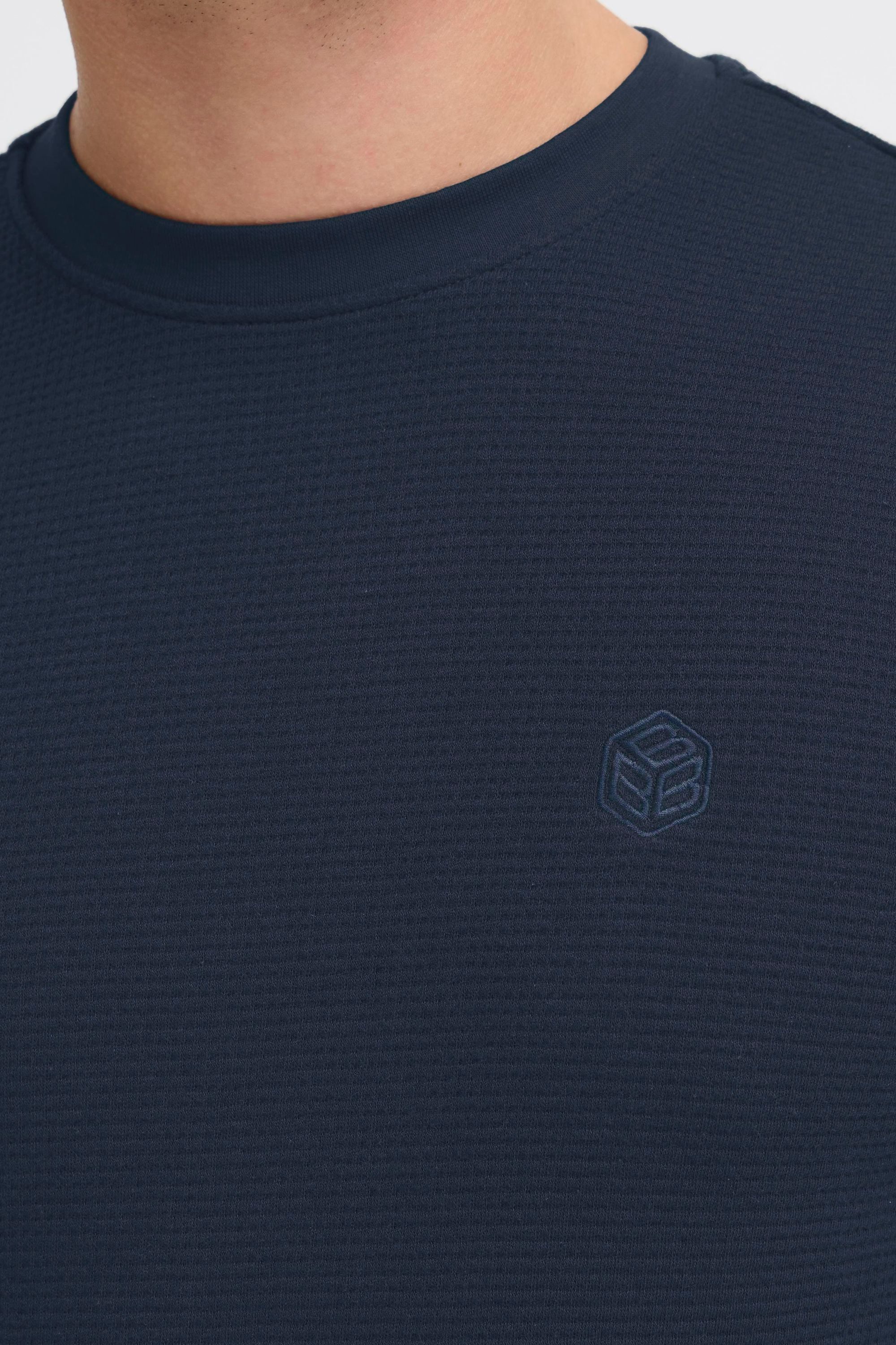 Blend Rundhalsshirt BHFort (1-tlg) Basic T-Shirt mit Rundhalsausschnitt