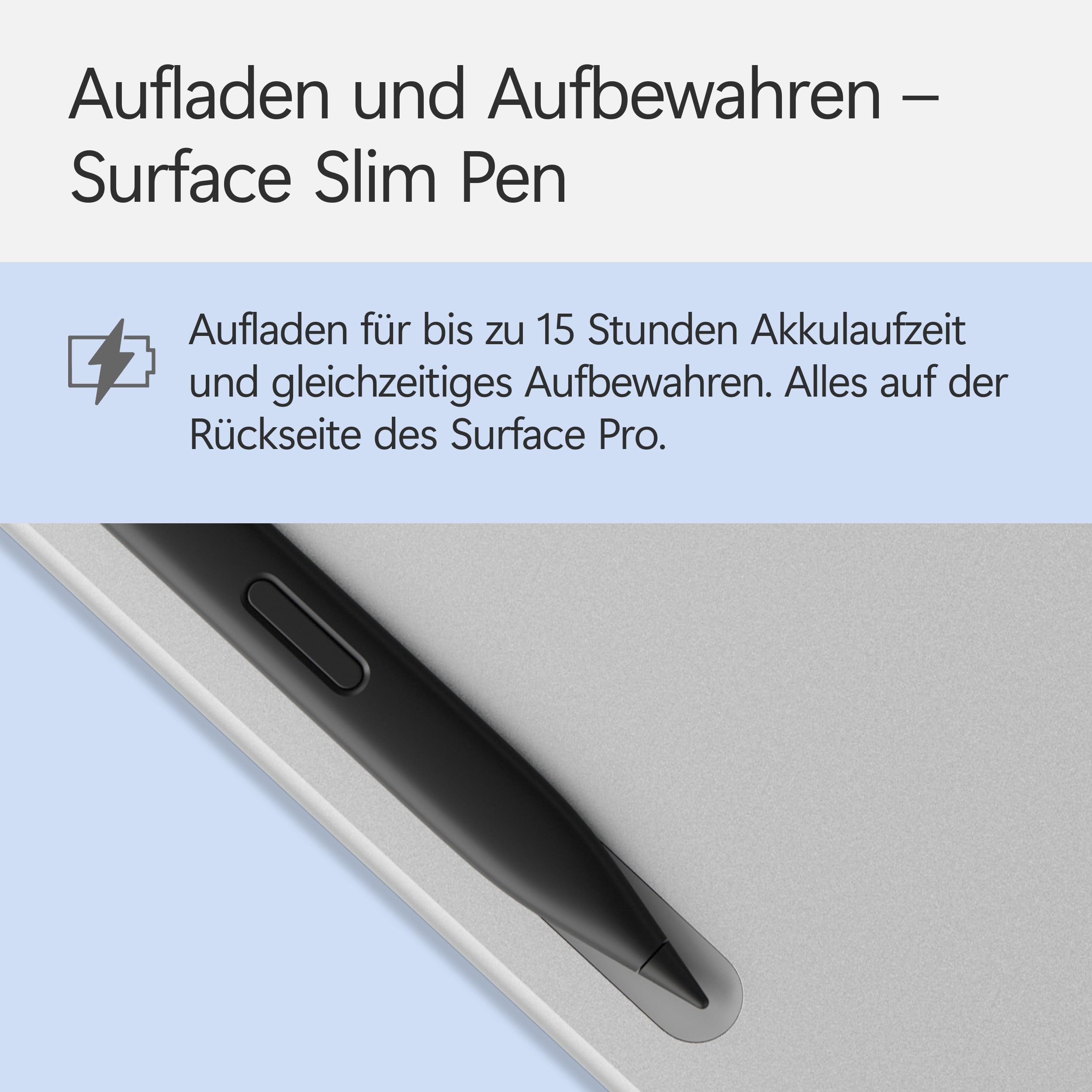 Microsoft EP2-33039 Tastatur (Kompatibel mit Surface Pro 12" und Slim Pen Support)