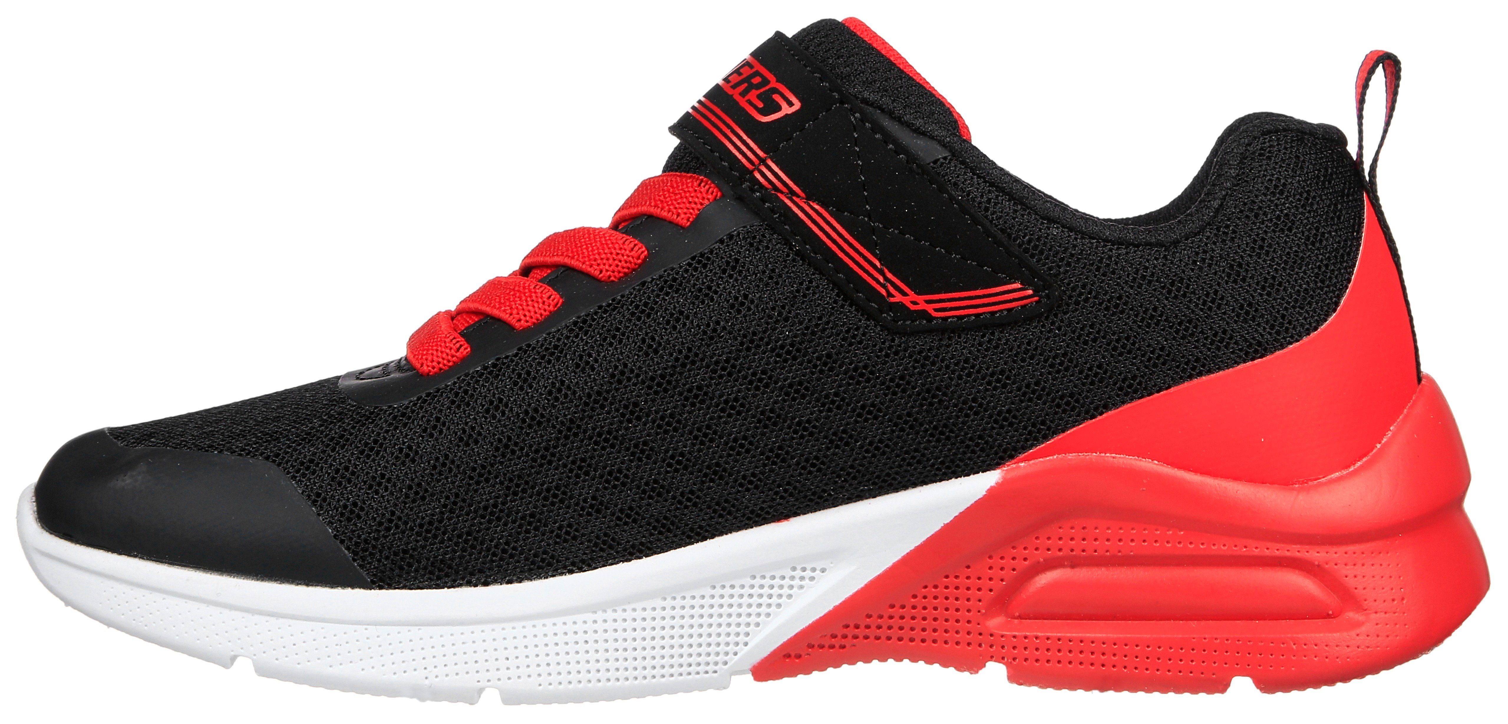 Farbkombination in MAX, schwarz-rot modischer MICROSPEC Skechers Kids Sneaker